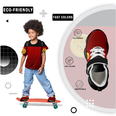 Red Pant Kids Running Shoes