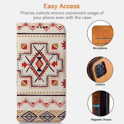 Aztec Pattern iPhone Leather Case