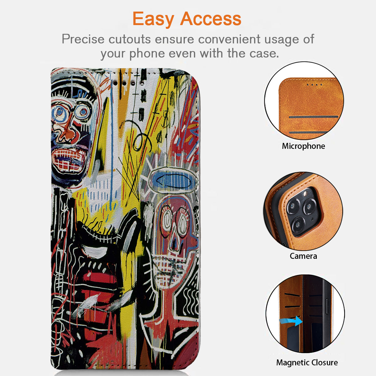 Basquiat iPhone Leather Case