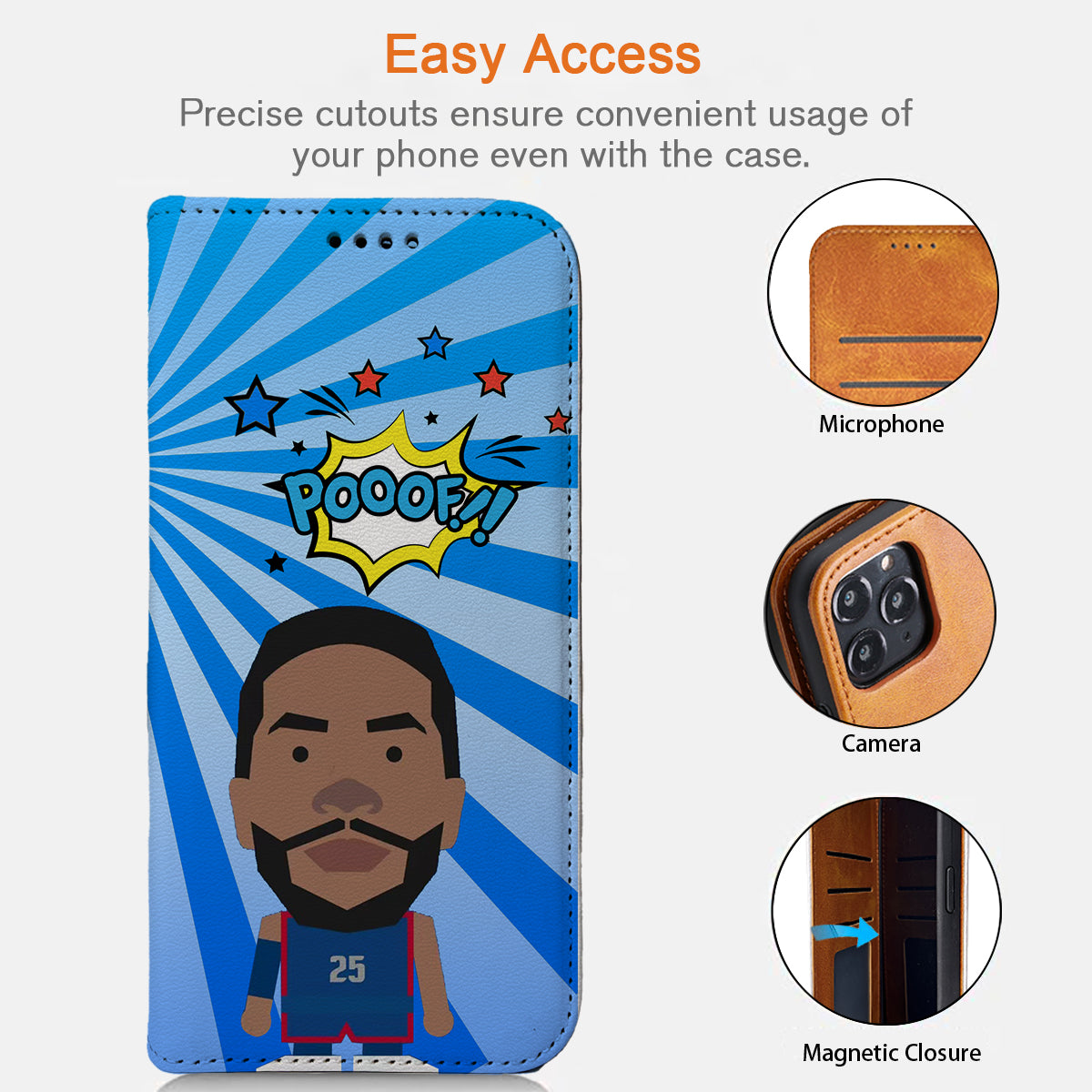 New York Basketball iPhone Leather Case