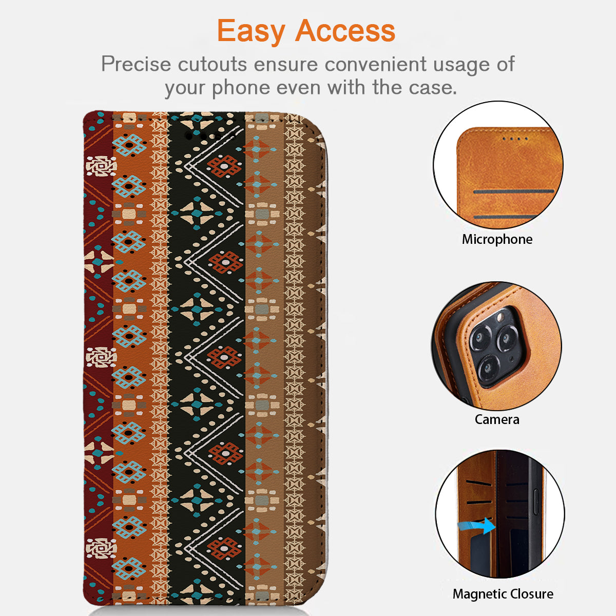 Tribal Ethnic iPhone Leather Case