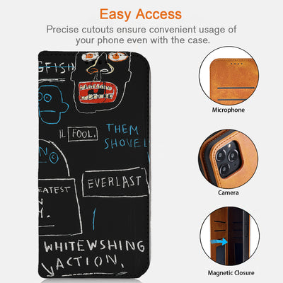 Basquiat iPhone Leather Case