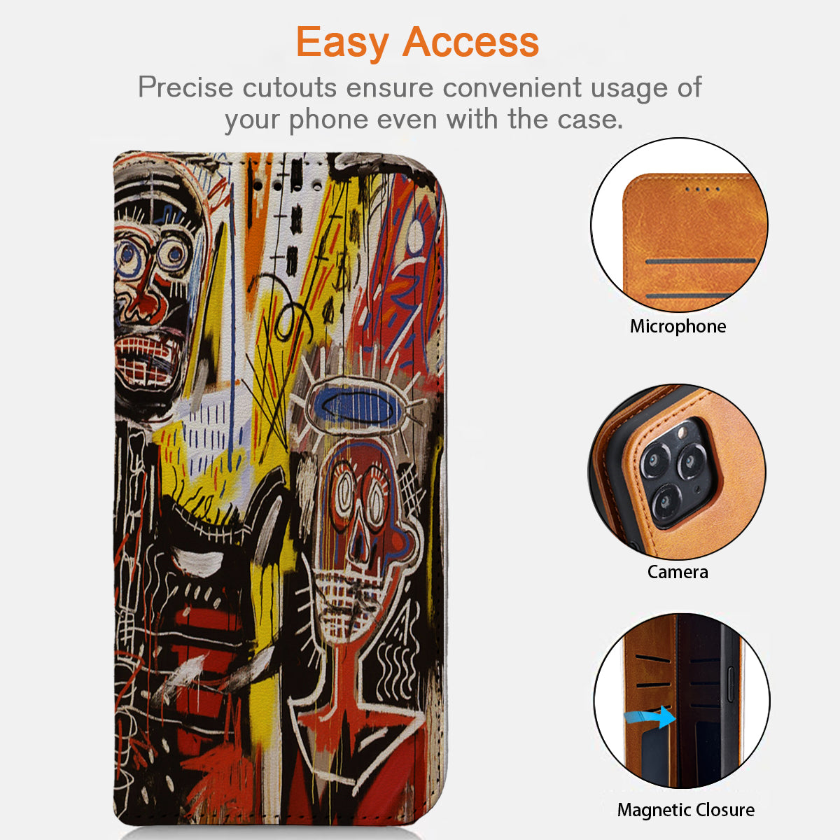 Basquiat iPhone Leather Case