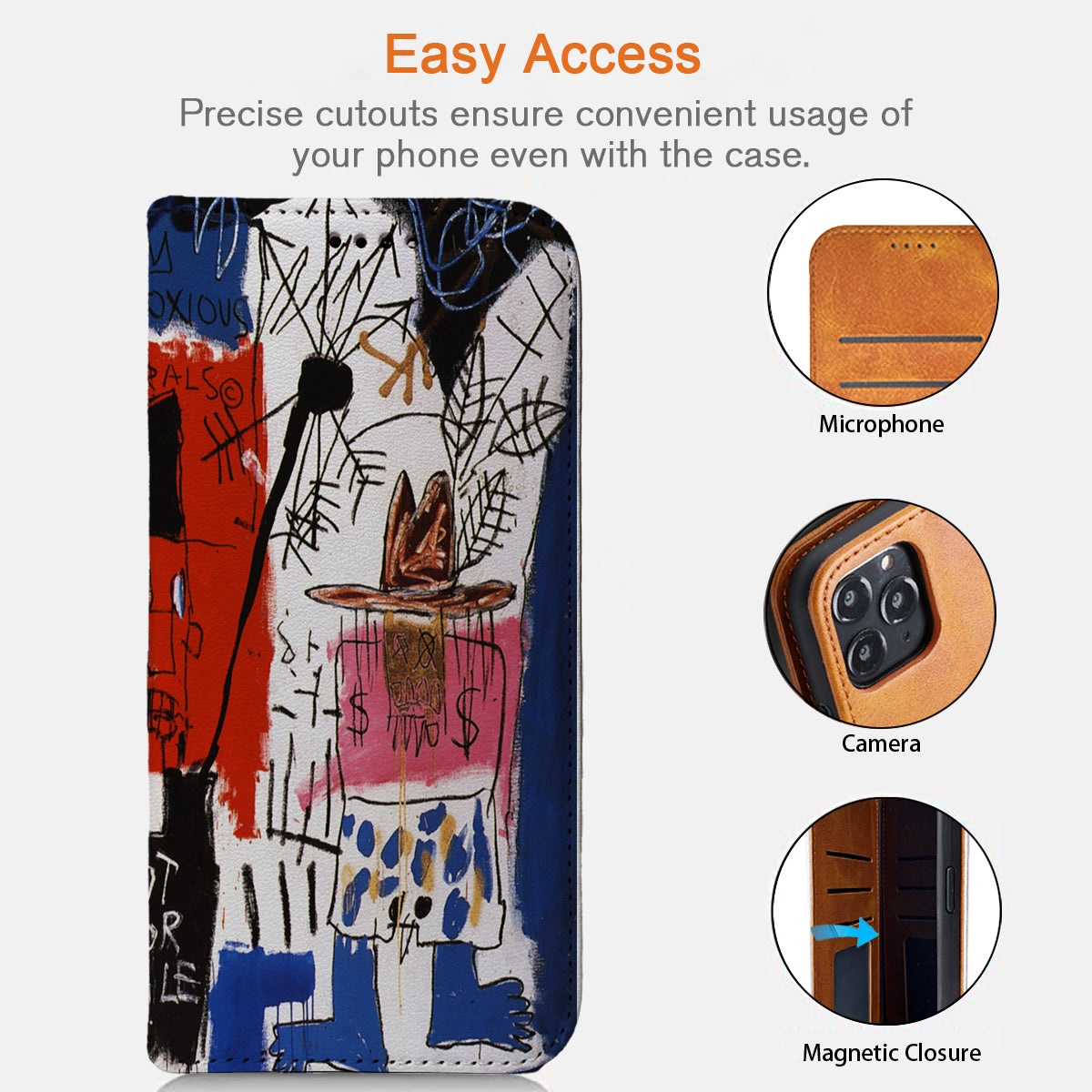 Basquiat iPhone Leather Case