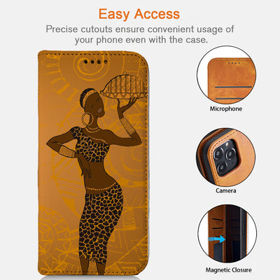 African Women iPhone Leather Case