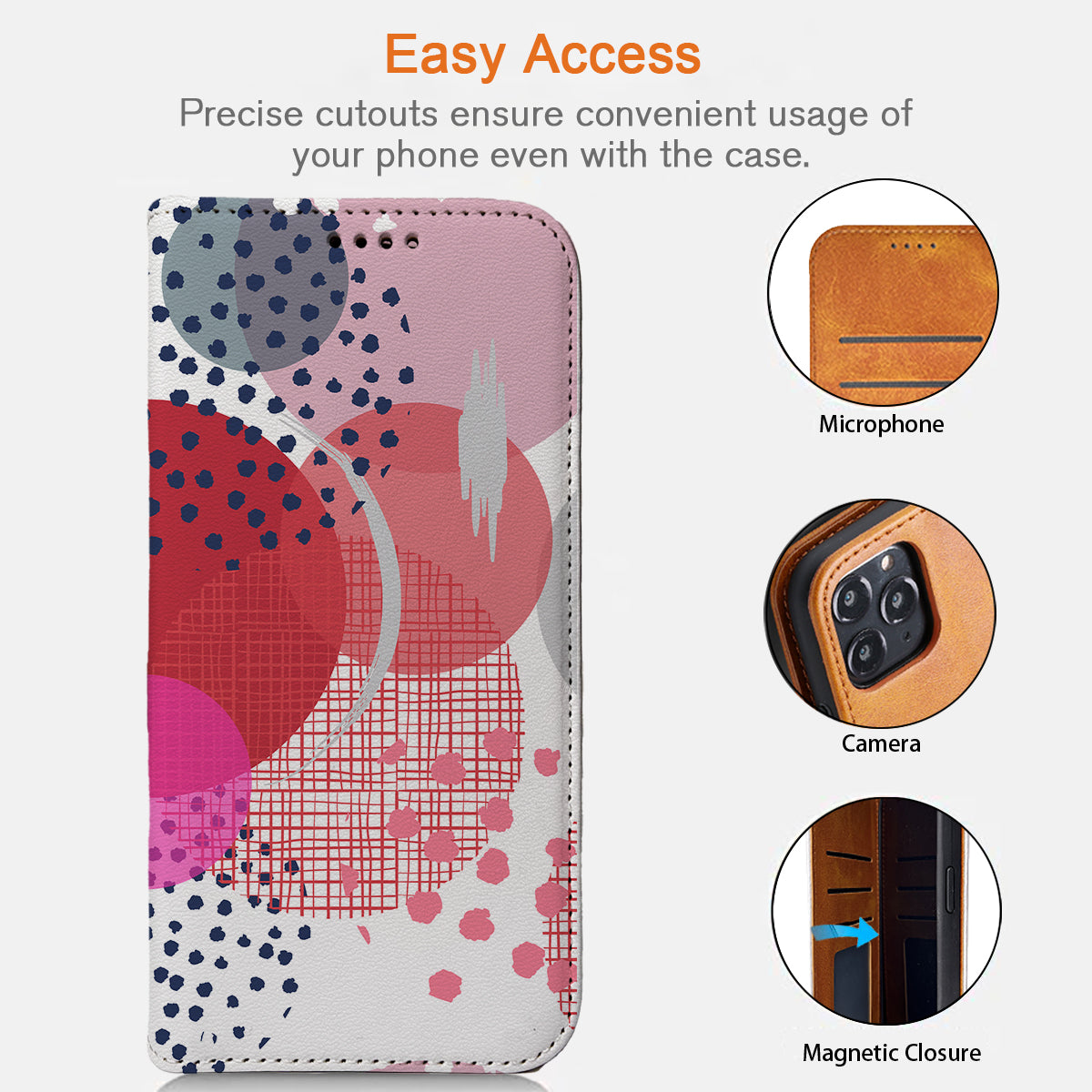 Abstract Art iPhone Leather Case