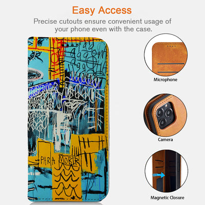 Basquiat iPhone Leather Case