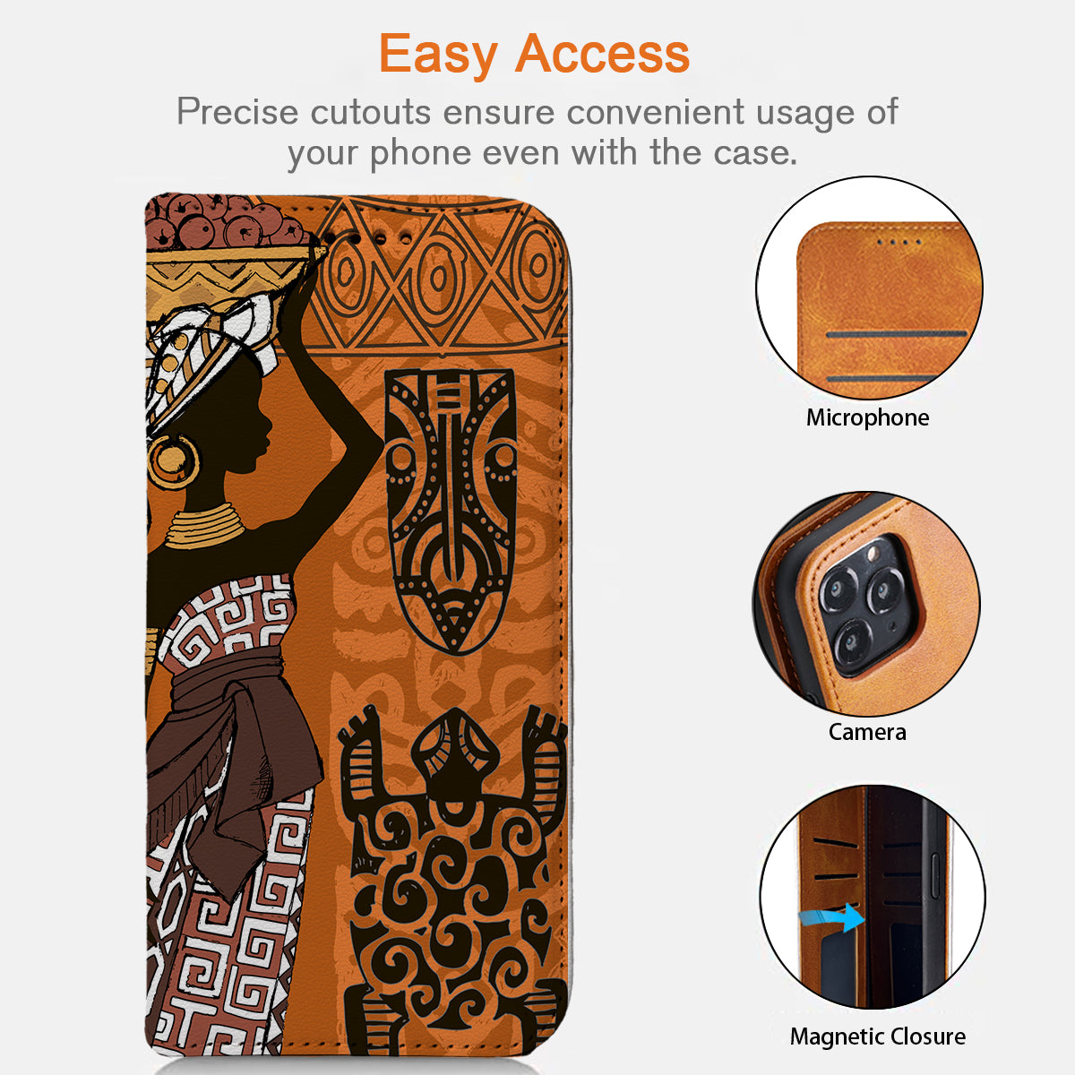 African Women iPhone Leather Case