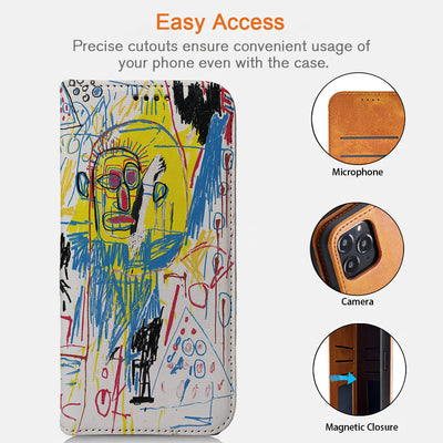 Basquiat iPhone Leather Case