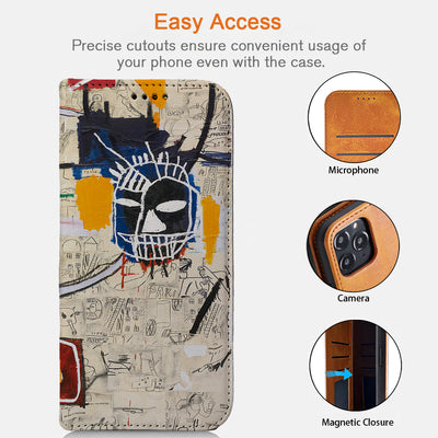 Basquiat iPhone Leather Case