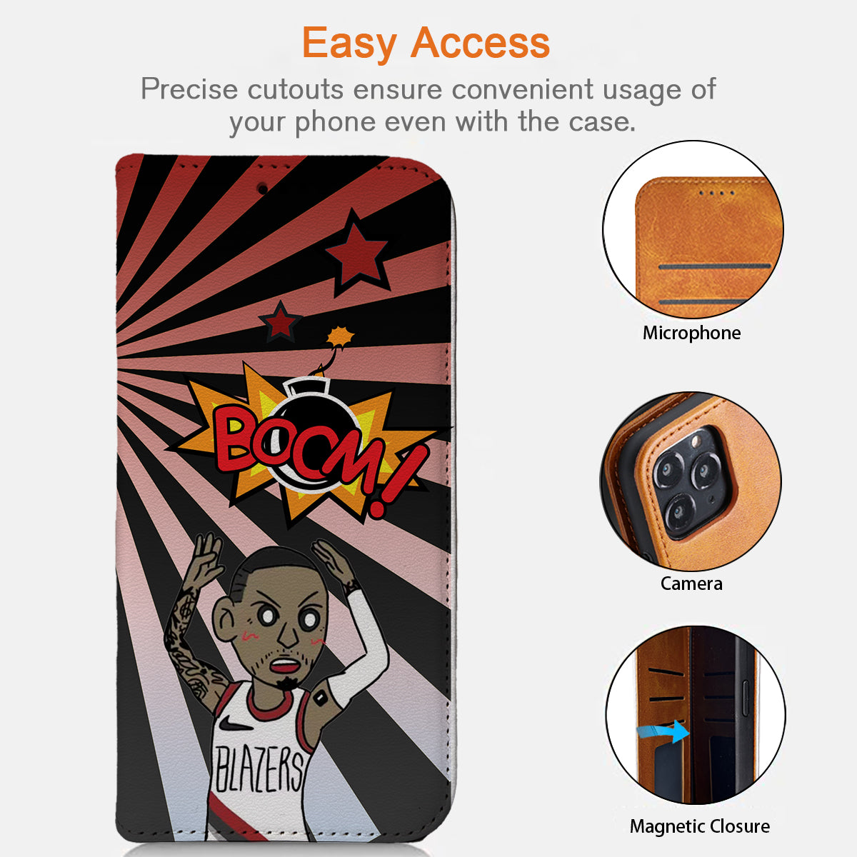 Portland Basketball iPhone Leather Case