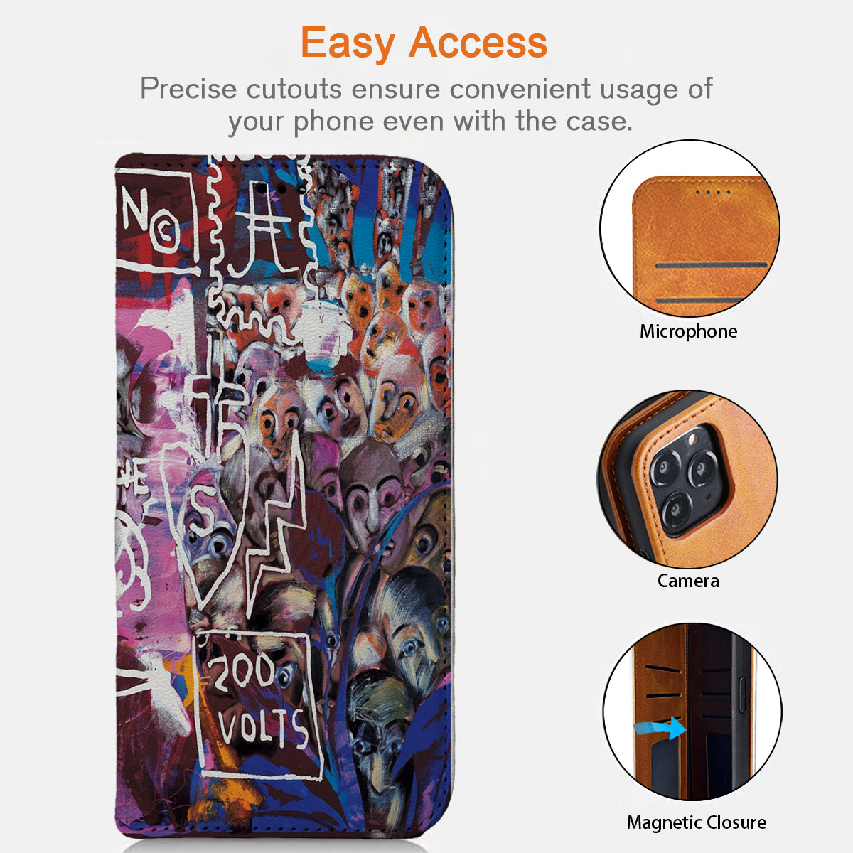 Basquiat iPhone Leather Case