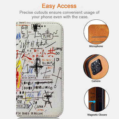 Basquiat iPhone Leather Case