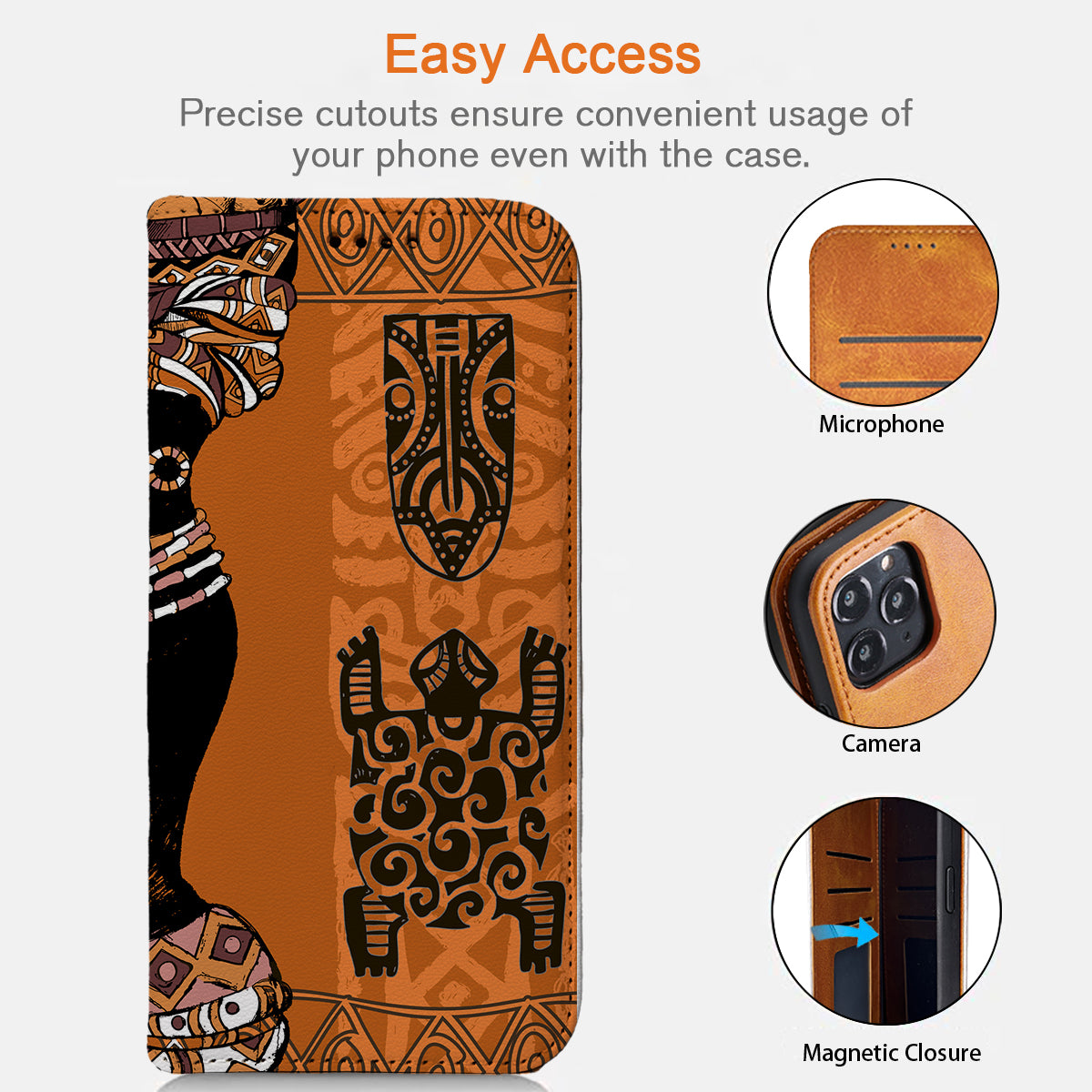 African Women iPhone Leather Case