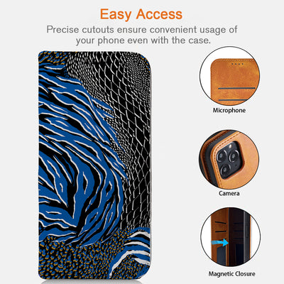 Abstract Art iPhone Leather Case