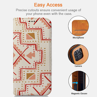 Aztec Pattern iPhone Leather Case