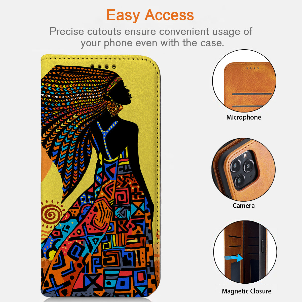 African Women iPhone Leather Case