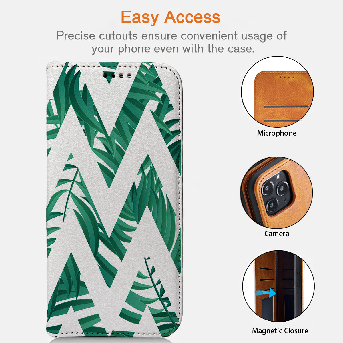 Palm Leaf iPhone Leather Case