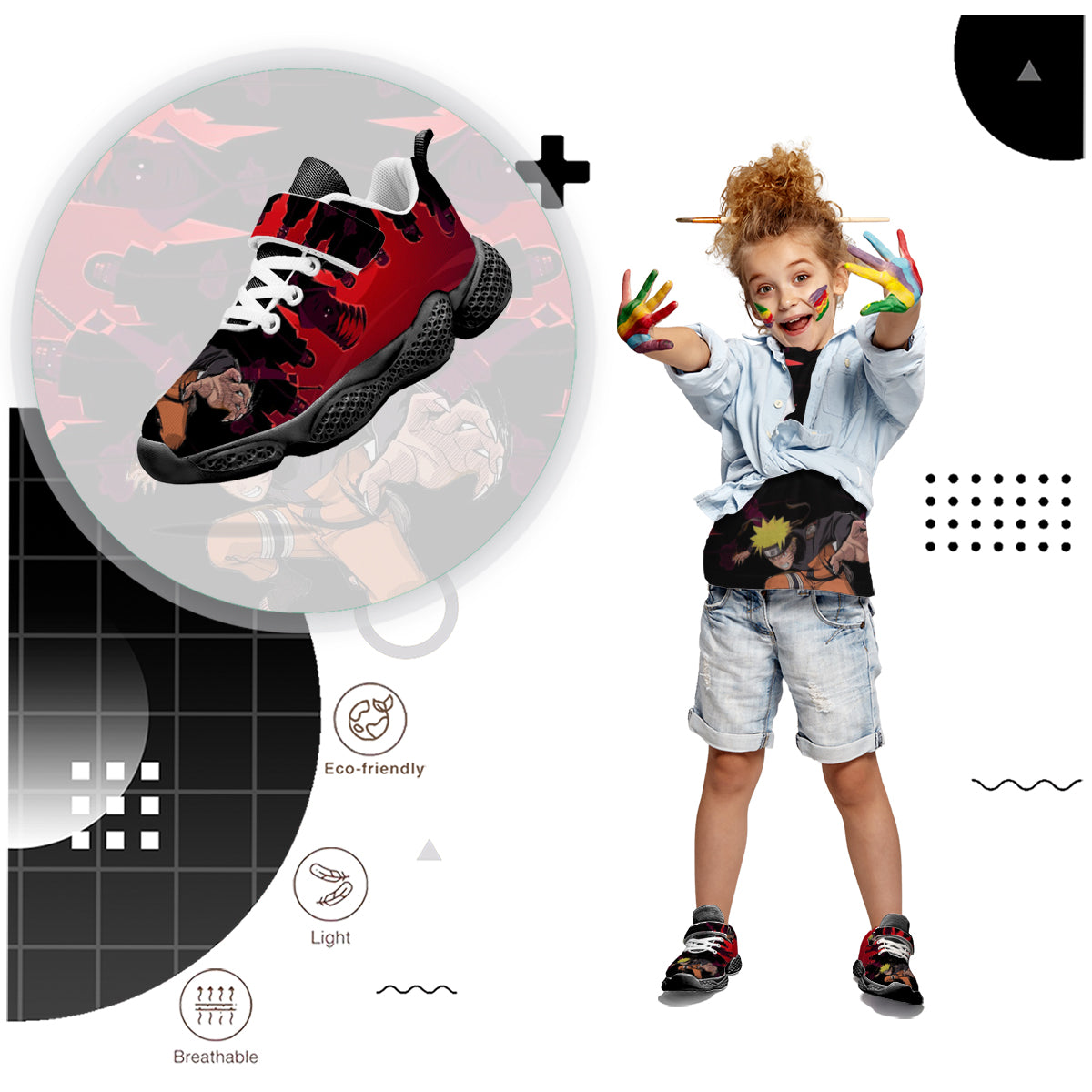 Uzumaki Kids Running Shoes