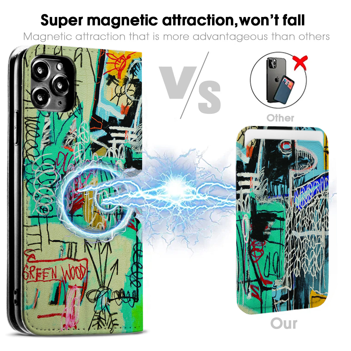 Basquiat iPhone Leather Case