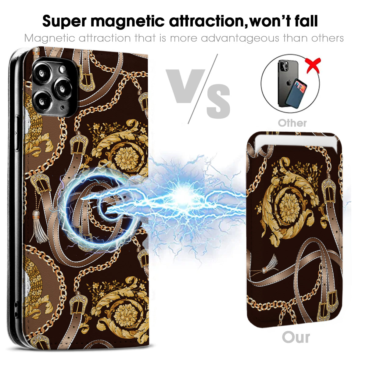 Luxury Printing iPhone Leather Case