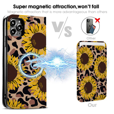 Sunflower iPhone Leather Case