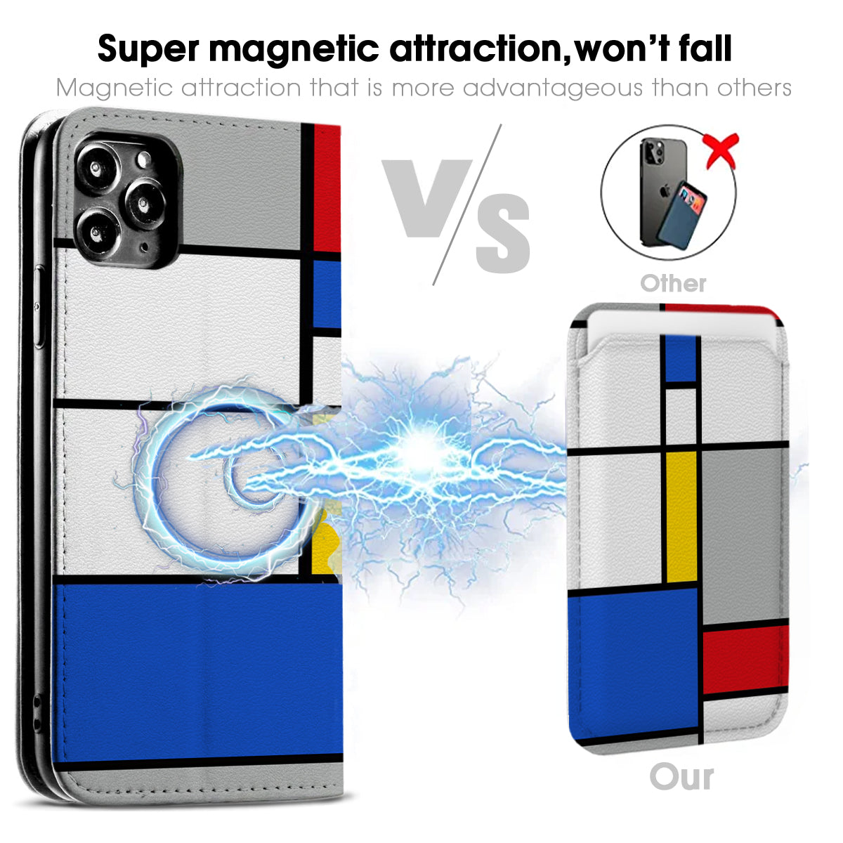 Mondrian iPhone Leather Case