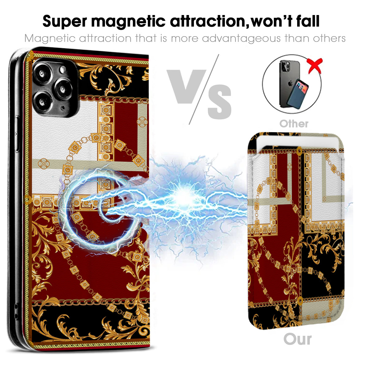 Luxury Printing iPhone Leather Case