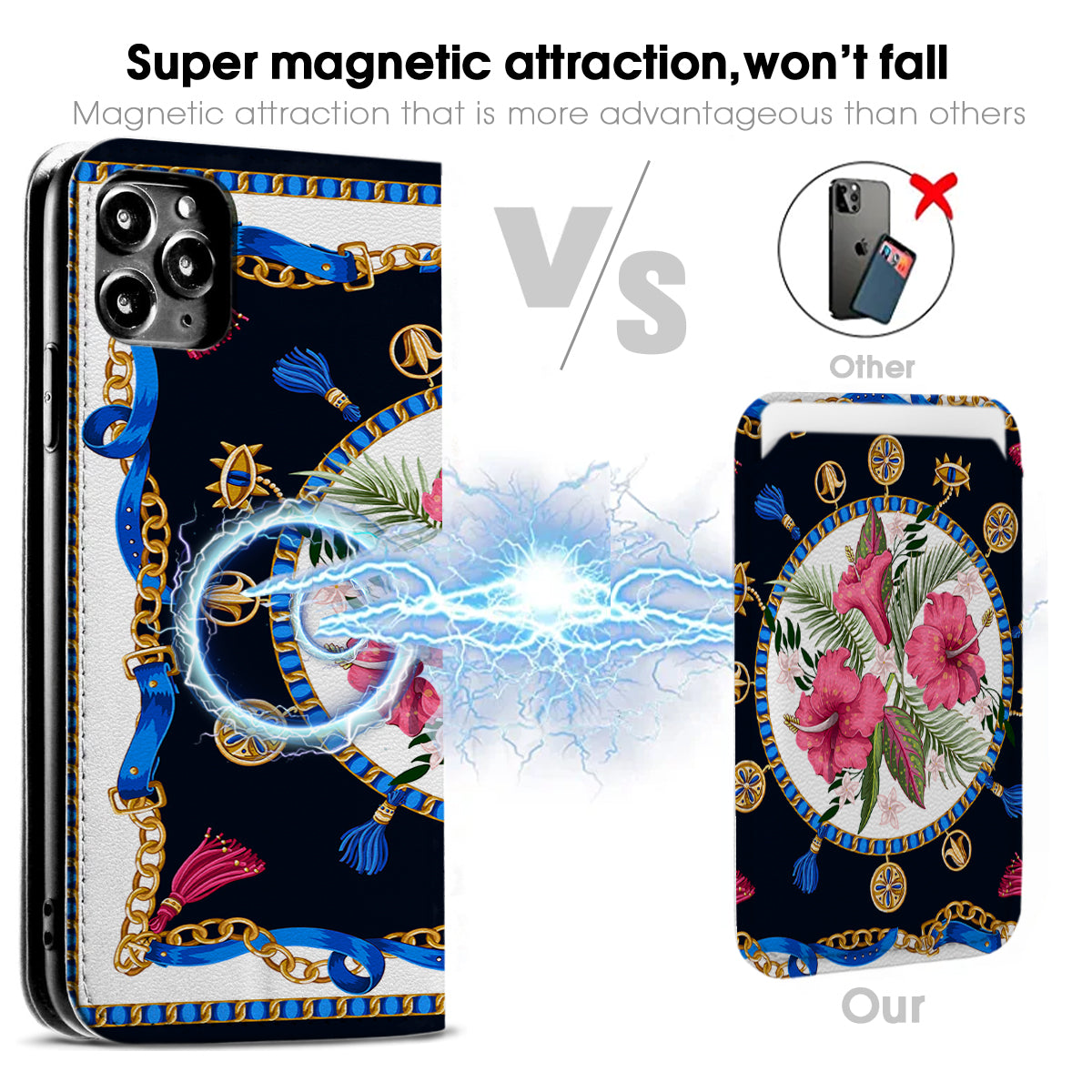 Luxury Printing iPhone Leather Case