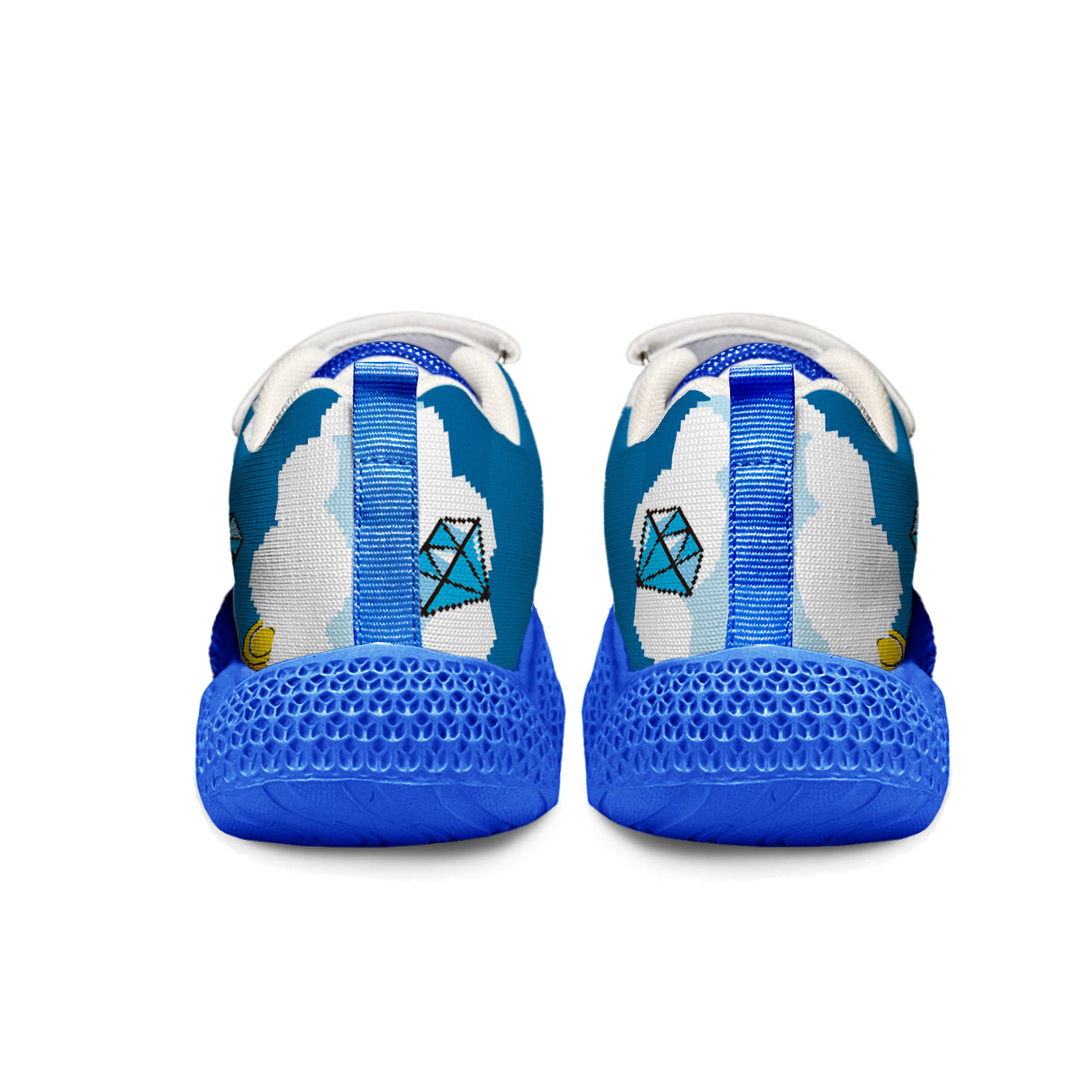 Pixel Sasuke Uchiha Kids Running Shoes