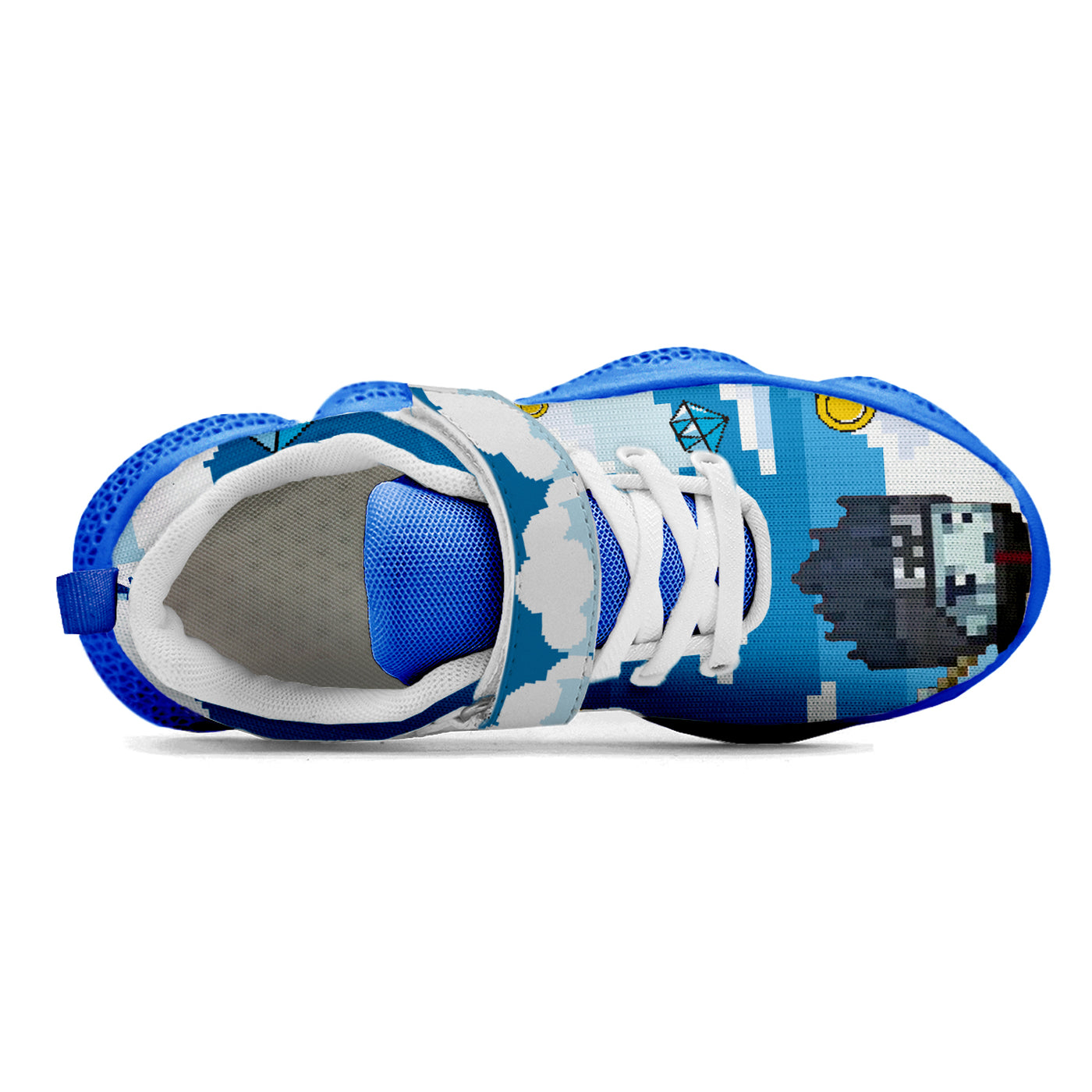 Pixel Sasuke Uchiha Kids Running Shoes