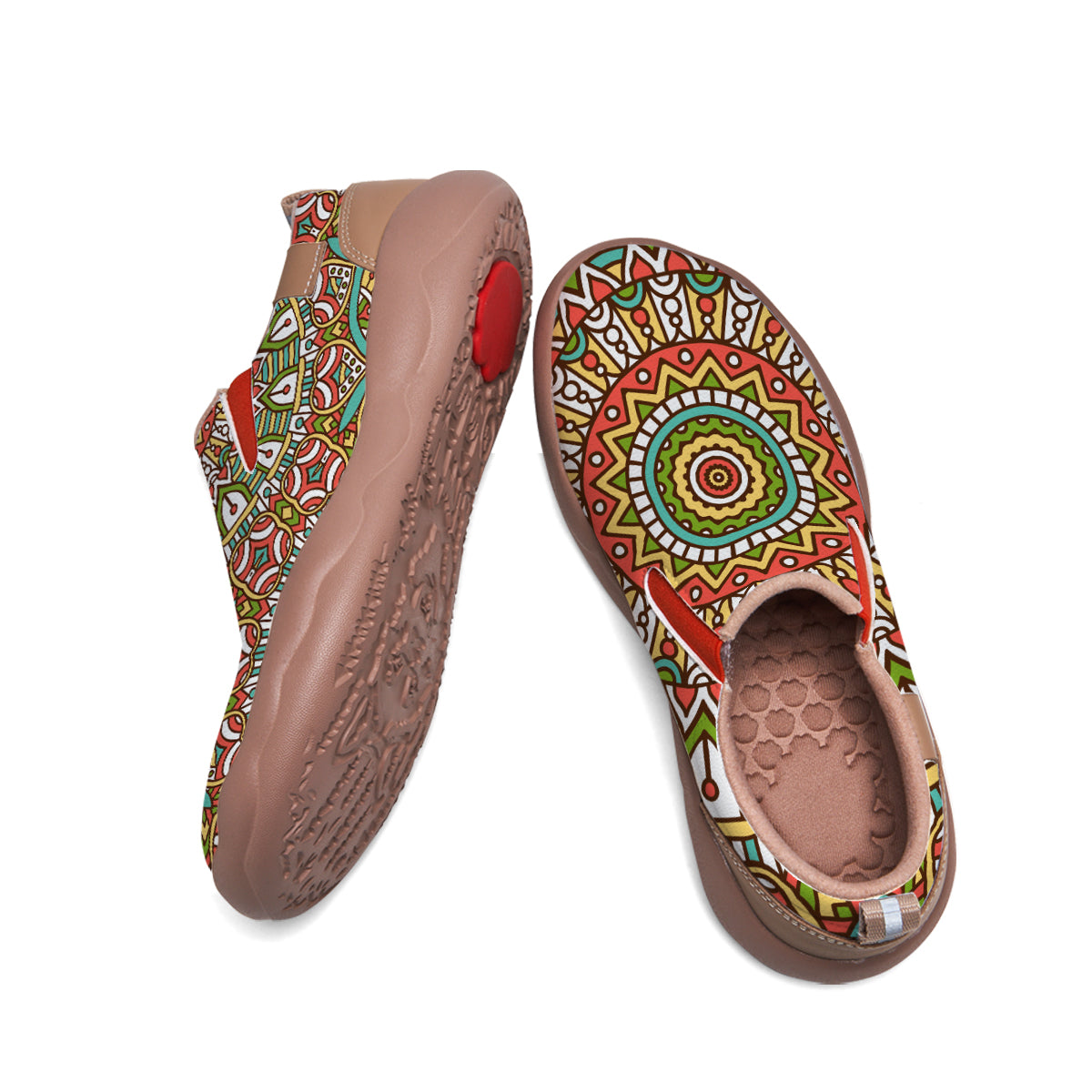 Ethnic Patterns Mandala Slip On