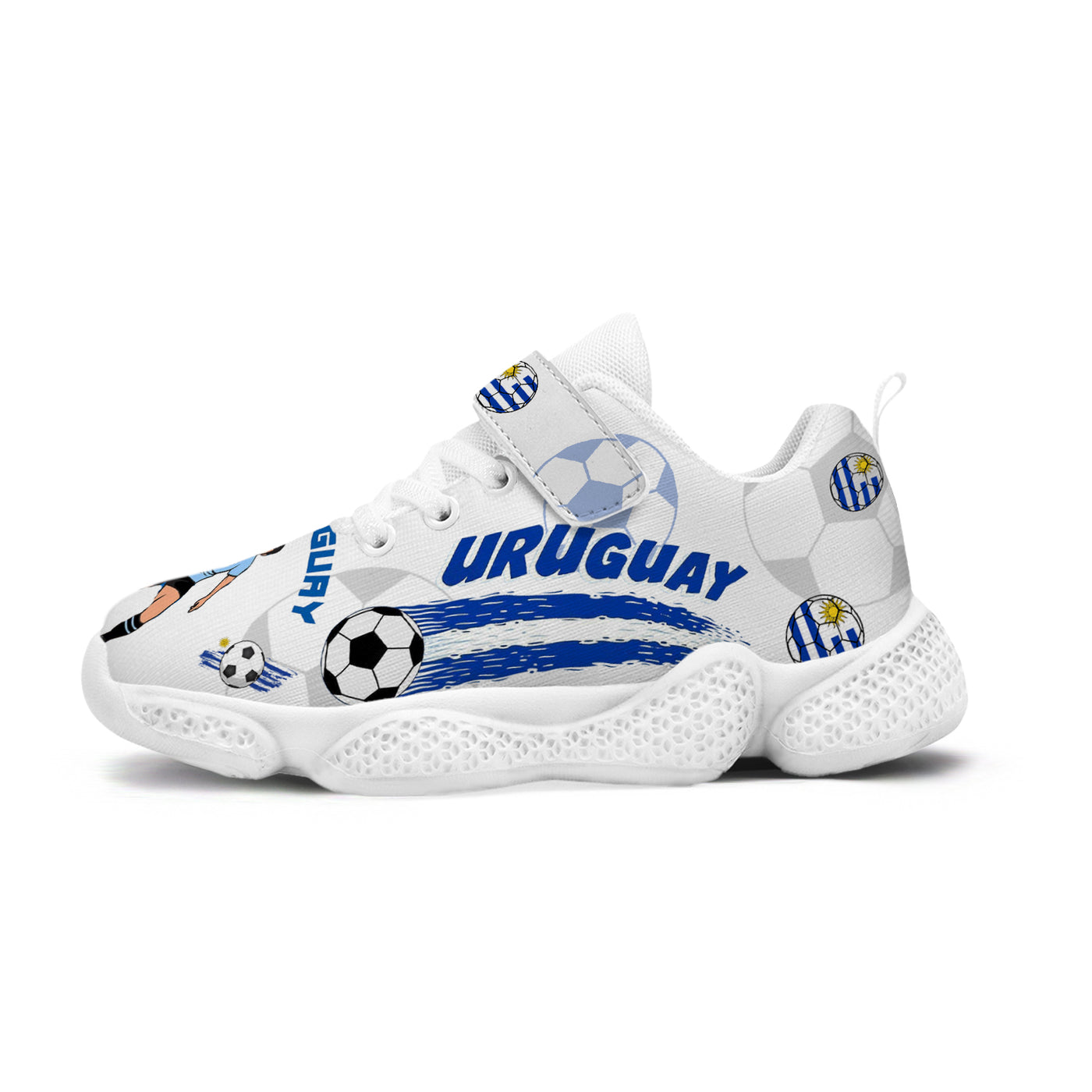 Uruguay Soccer Kids Running Shoes