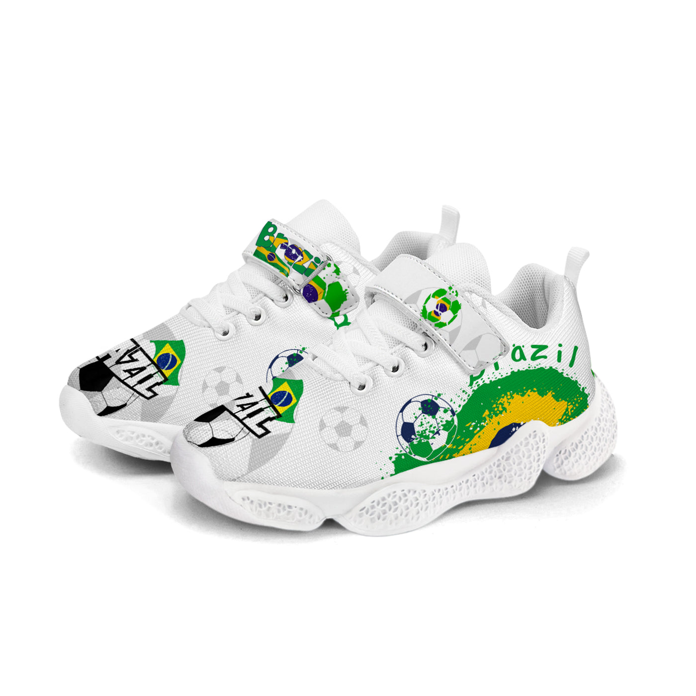 Brazil Soccer Kids Running Shoes