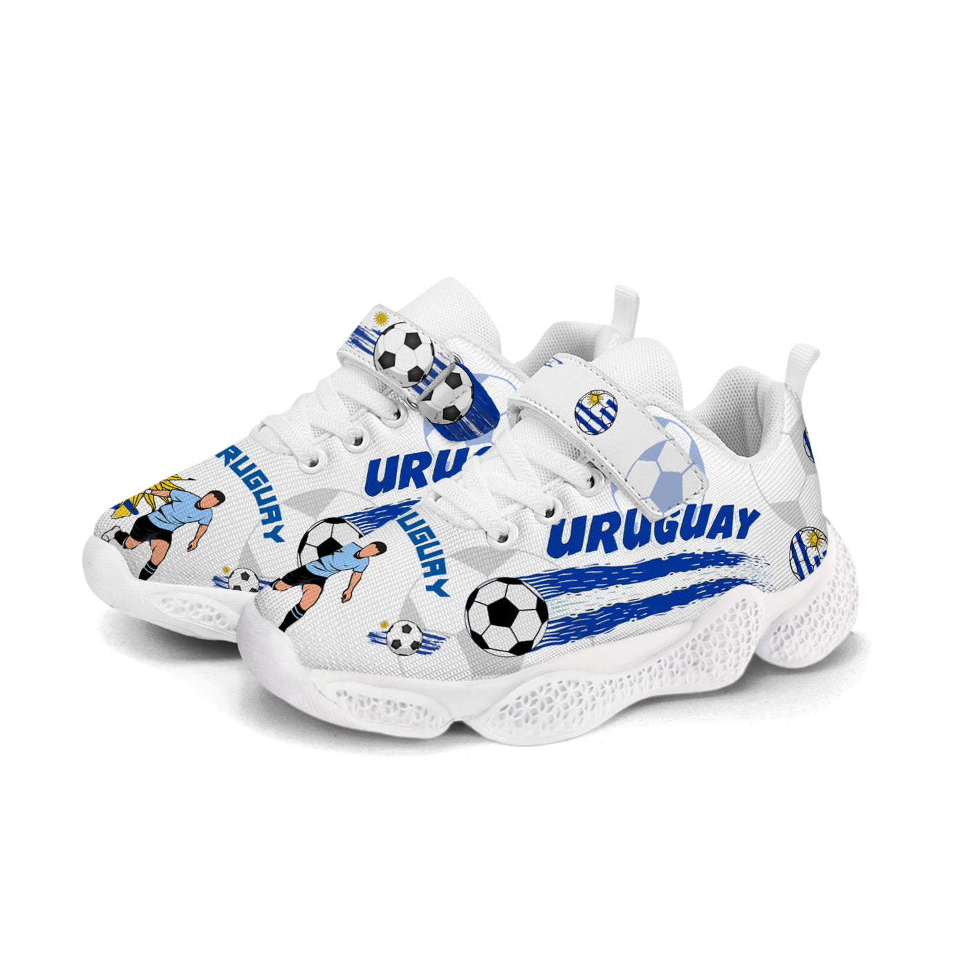 Uruguay Soccer Kids Running Shoes