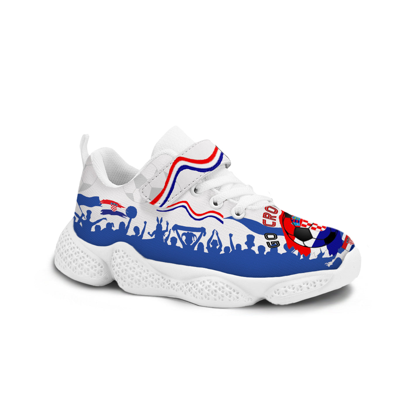 Croatia Soccer Kids Running Shoes